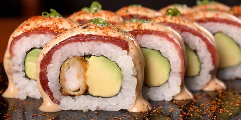 Plato de sushi acevichado - Edo Sushi Bar