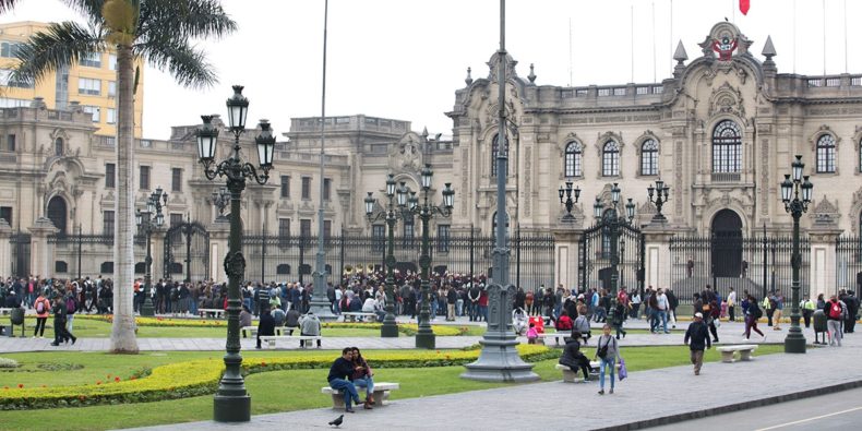 plaza de armas do centro de Lima-tour em lima