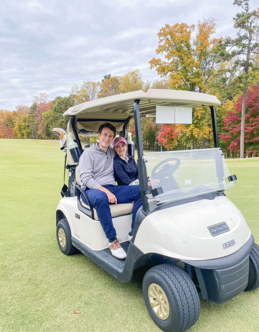 woman with her husband wearing Cute Golf Clothes for Women