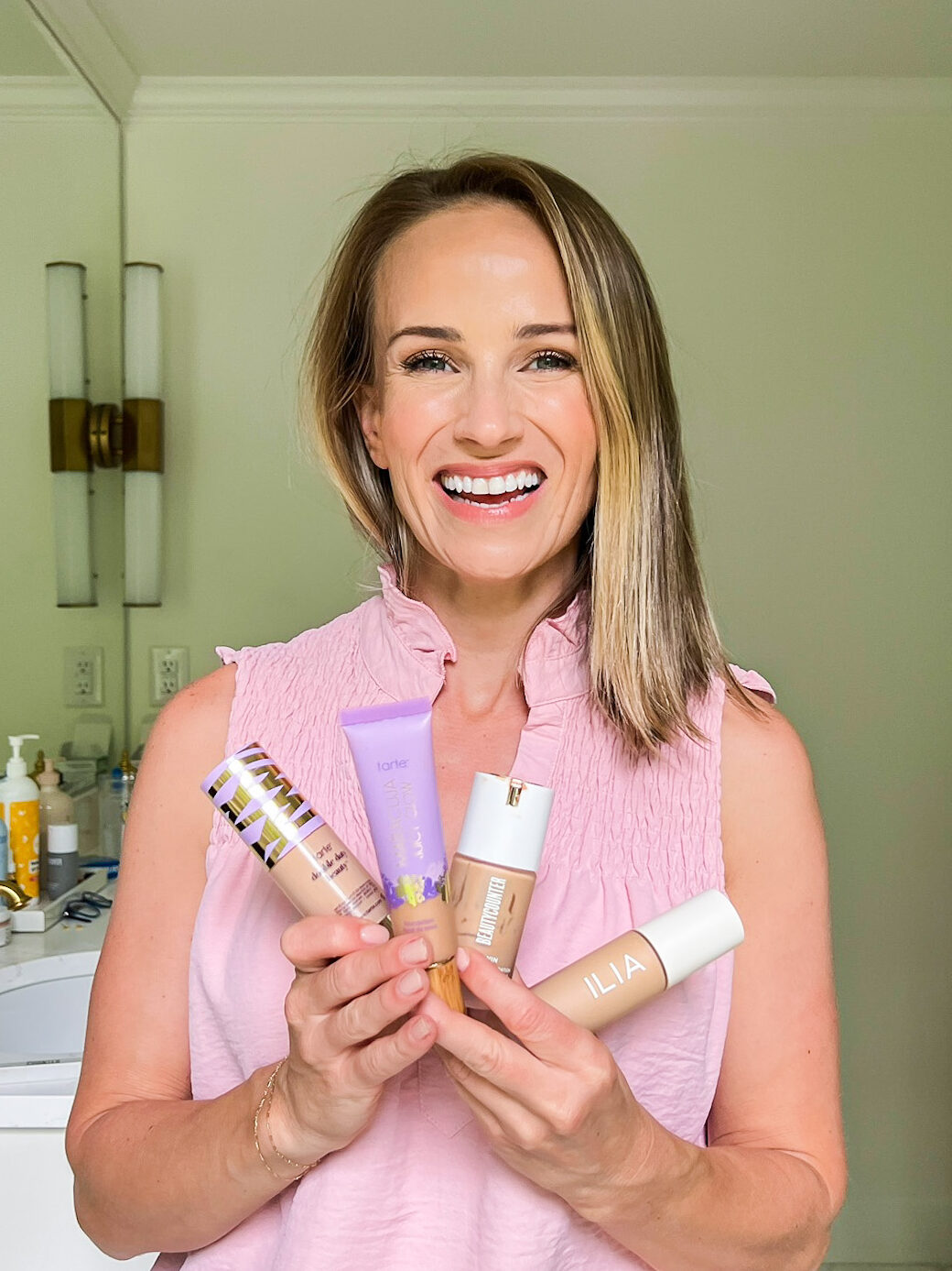 Woman holding Lightweight Foundations for Aging Skin