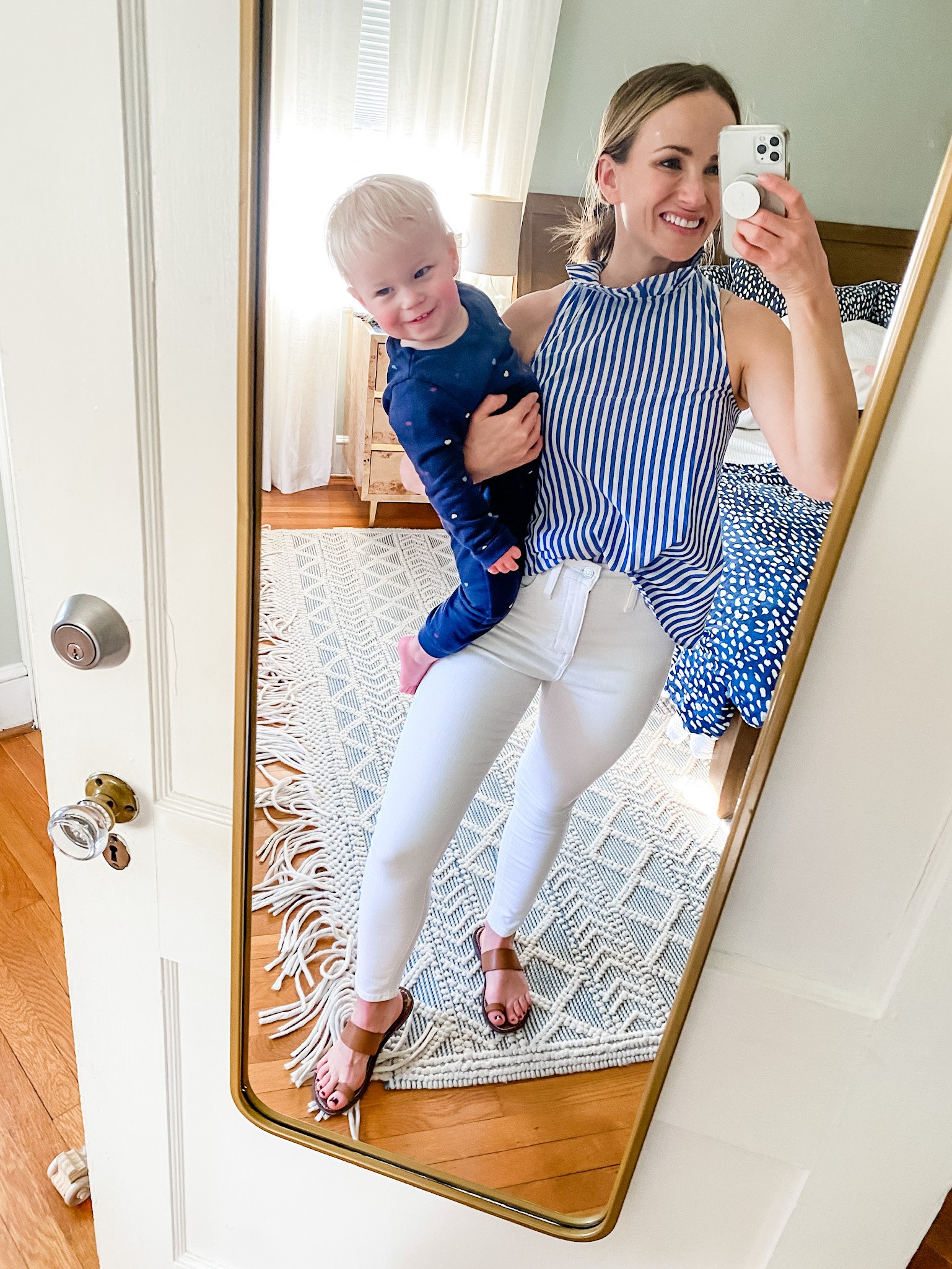 Woman wearing best skinny denim