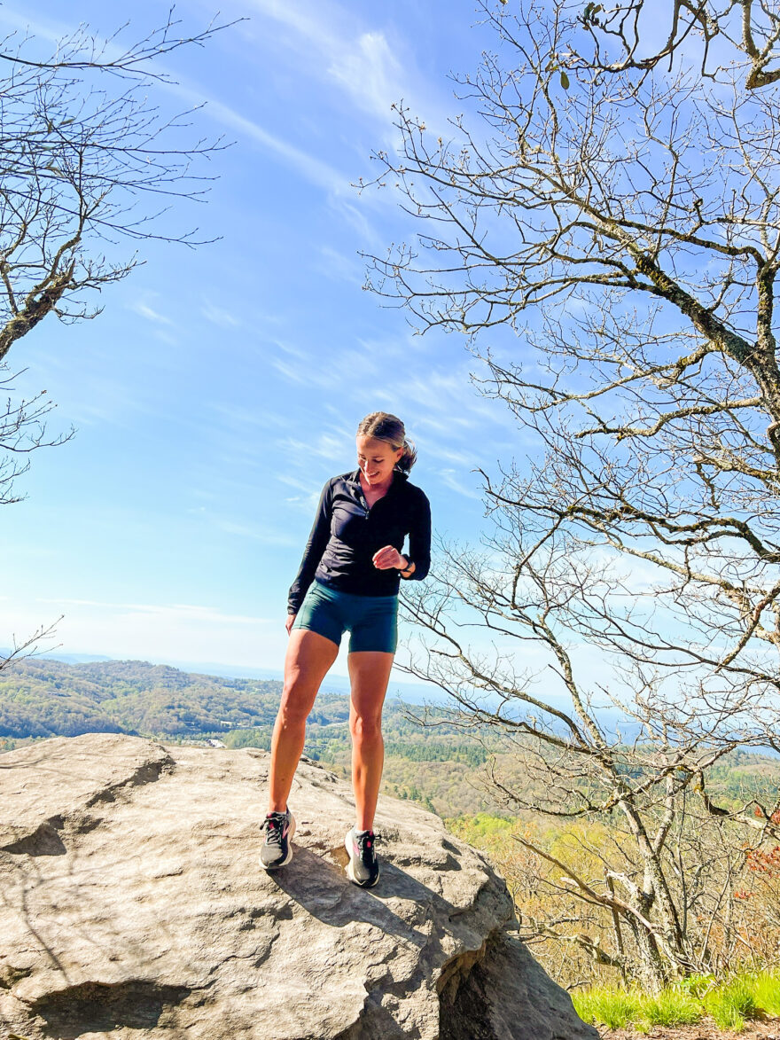 Woman Hiking Rough Ridge