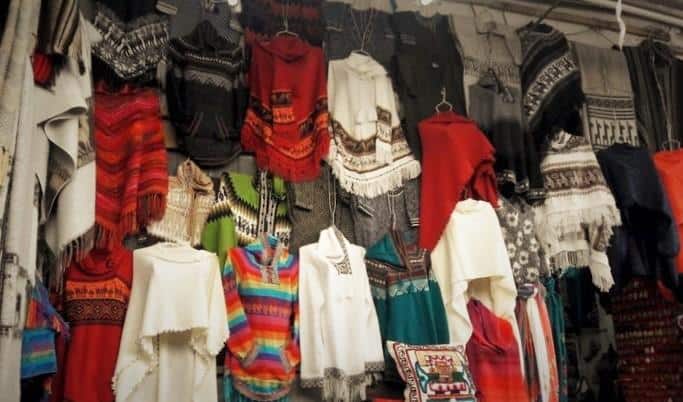 Peru Travel Tips - Clothes at a market