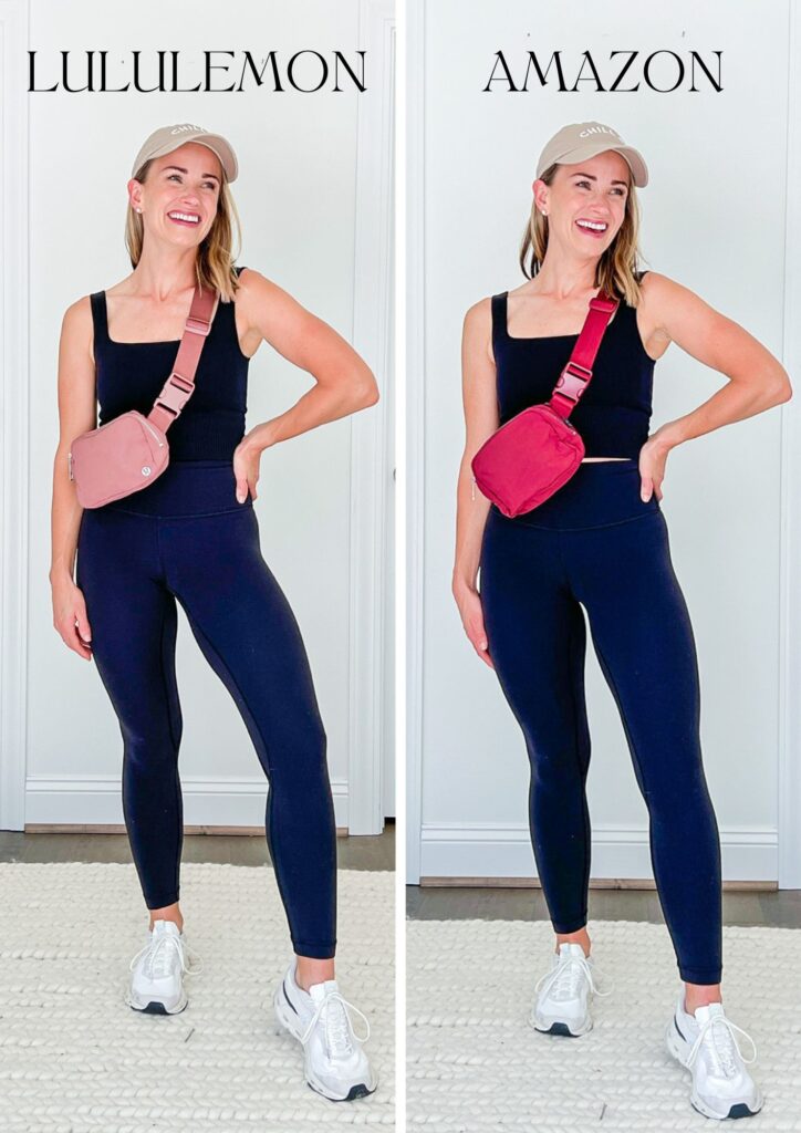 TeriLyn Adams using the Lululemon Everywhere Belt Bag Amazon Dupe