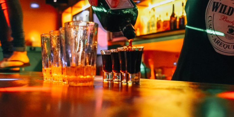 drinks being poured in peru