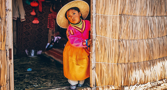 Floating Uros Islands - Reed house